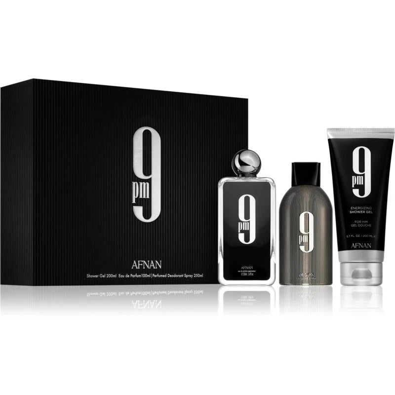9pm Gift Set 3 Pcs by Afnan Spray for Men - Perfumes4All