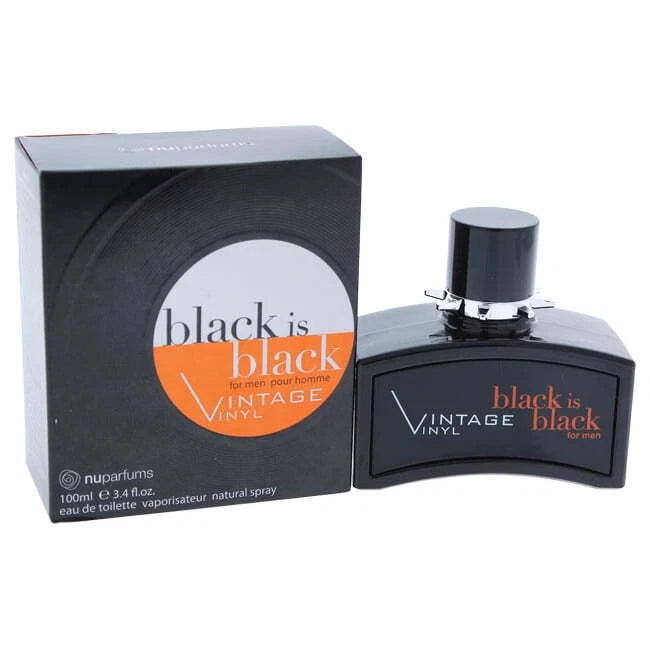 Black Is Black Vintage Vinyl by Nuparfums 3.4 oz Eau De Toilette Spray - Perfumes4All