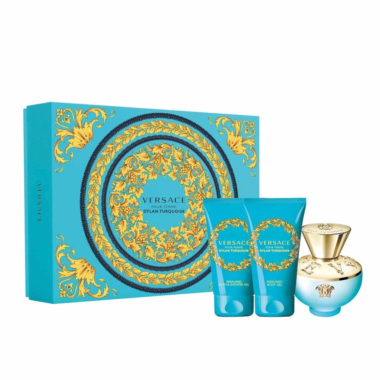 Dylan Turquoise Gift Set 3 Pcs by Versace Spray for Women - Perfumes4All