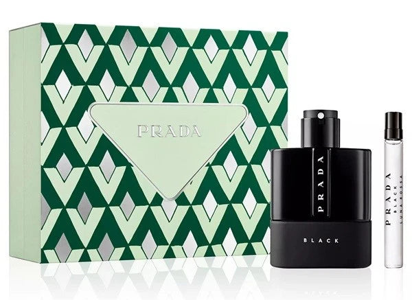Luna Rossa Black Gift Set 2 Pc Hard Box by Prada Spray for Unisex - Perfumes4All