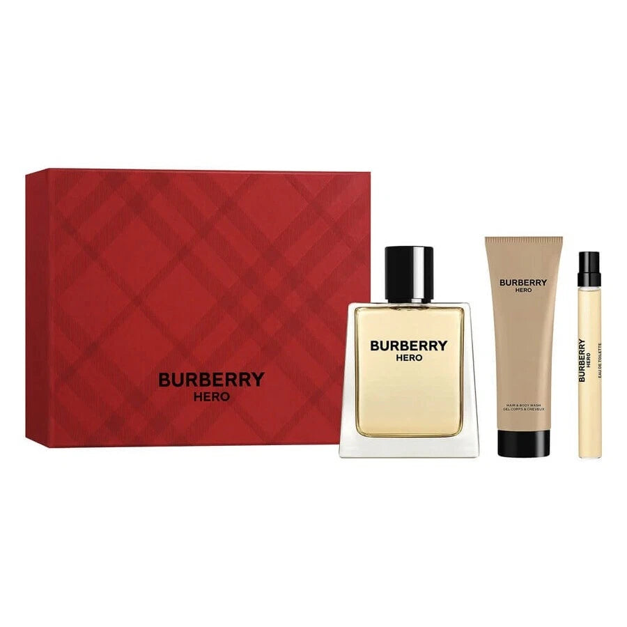 Hero Gift Set 3 Pcs by Burberry Eau De Toilette Spray for Men - Perfumes4All