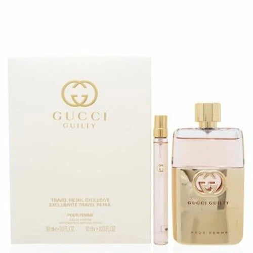 Guilty Pour Femme Travel Set Women by Gucci 3 oz Eau De Parfum Spray - Perfumes4All