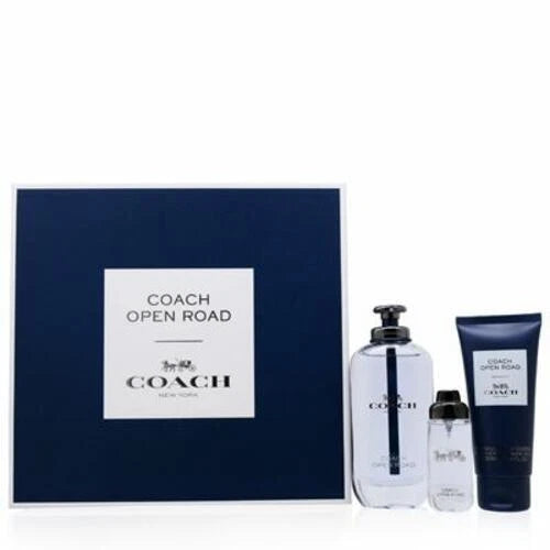 Open Road Gift Set 3 Pcs by Coach Spray for Men - Perfumes4All
