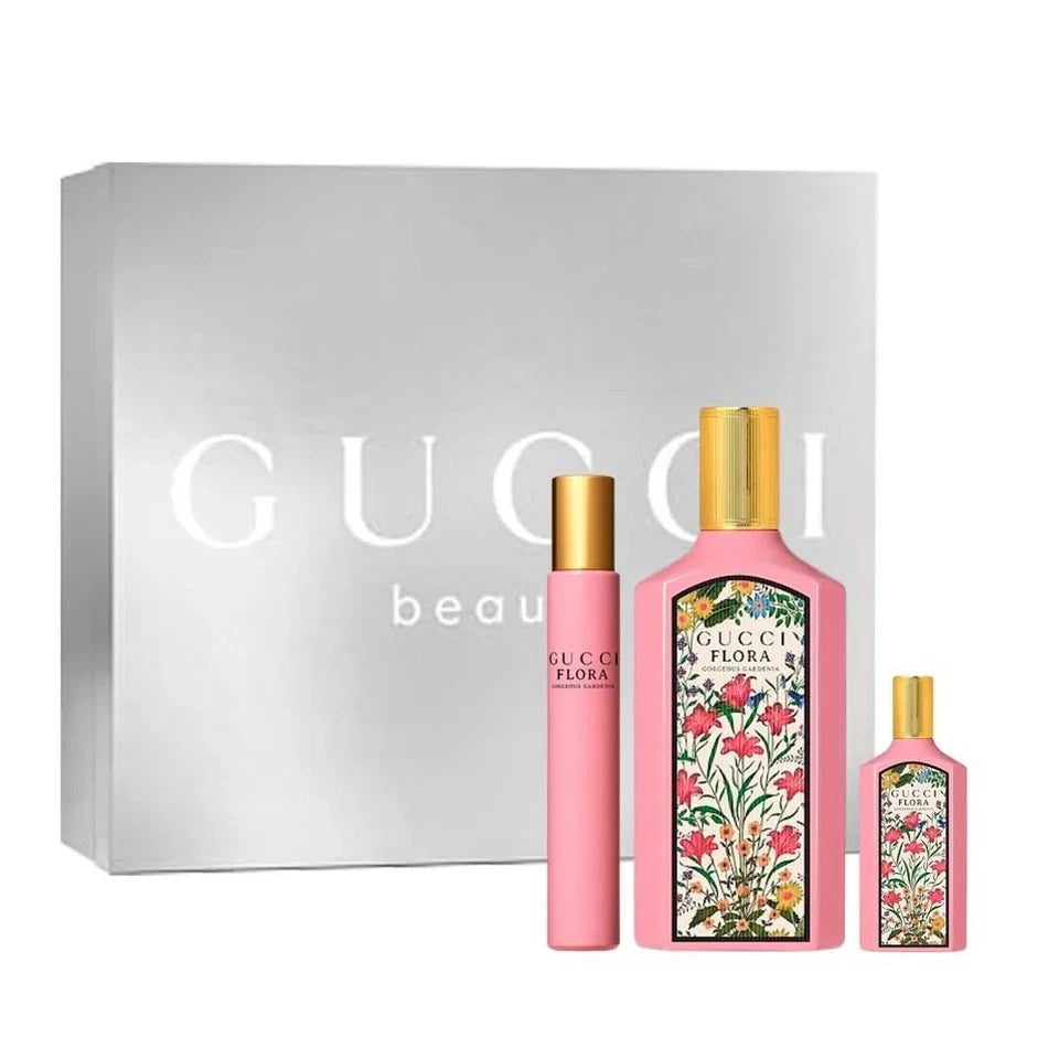 Flora Gorgeous Gardenia Gift Set 3 Pcs by Gucci Spray for Women - Perfumes4All