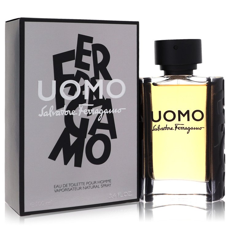 Uomo Cologne By Salvatore Ferragamo 3.4 Oz Eau De Toilette Spray For Men In Box