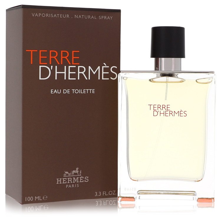 Terre D'Hermes Cologne By Hermes 3.3 Oz Eau De Toilette Spray For Men In Box