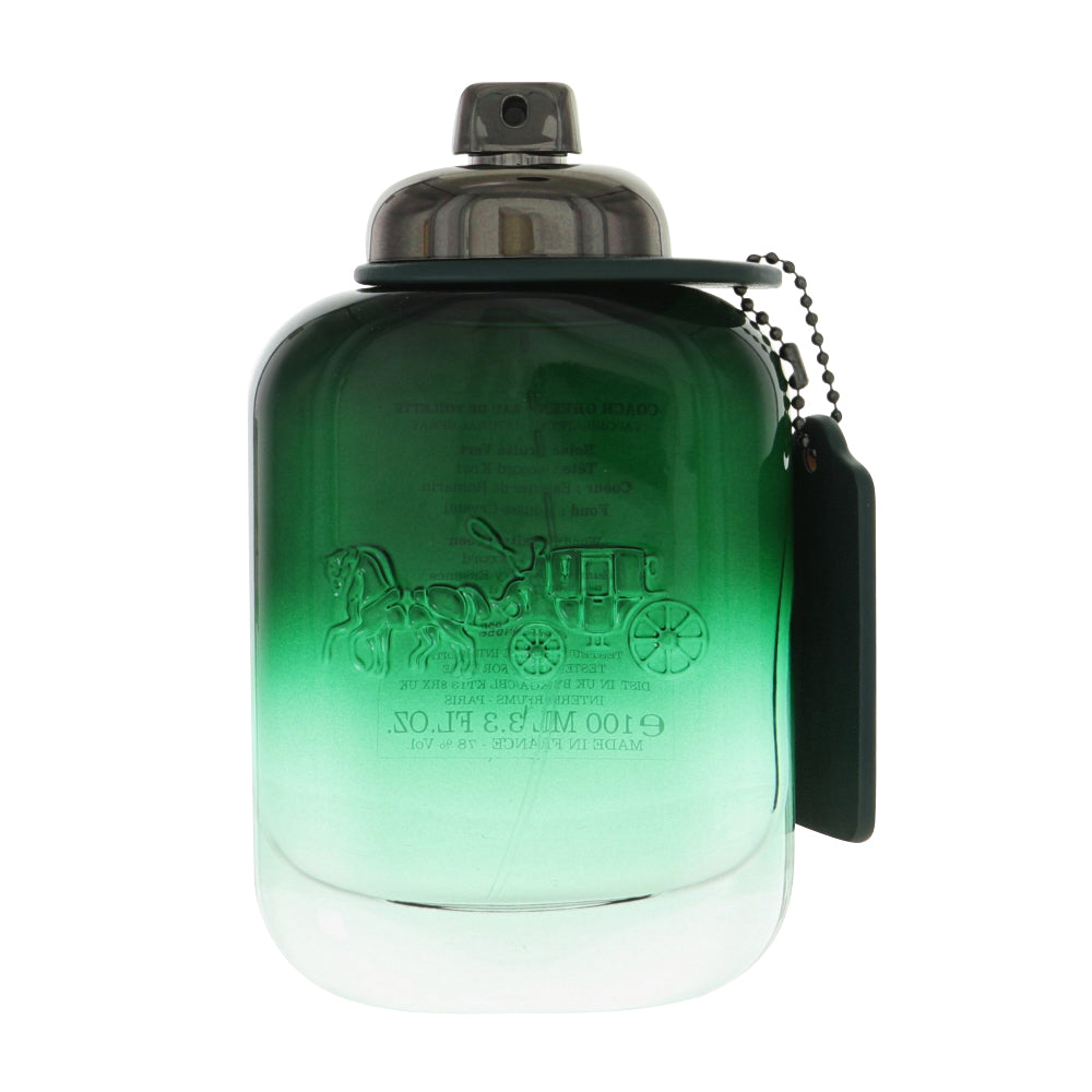 Coach Men Green Cologne By Coach 3.3 Oz Eau De Toilette Spray For Men In Tester