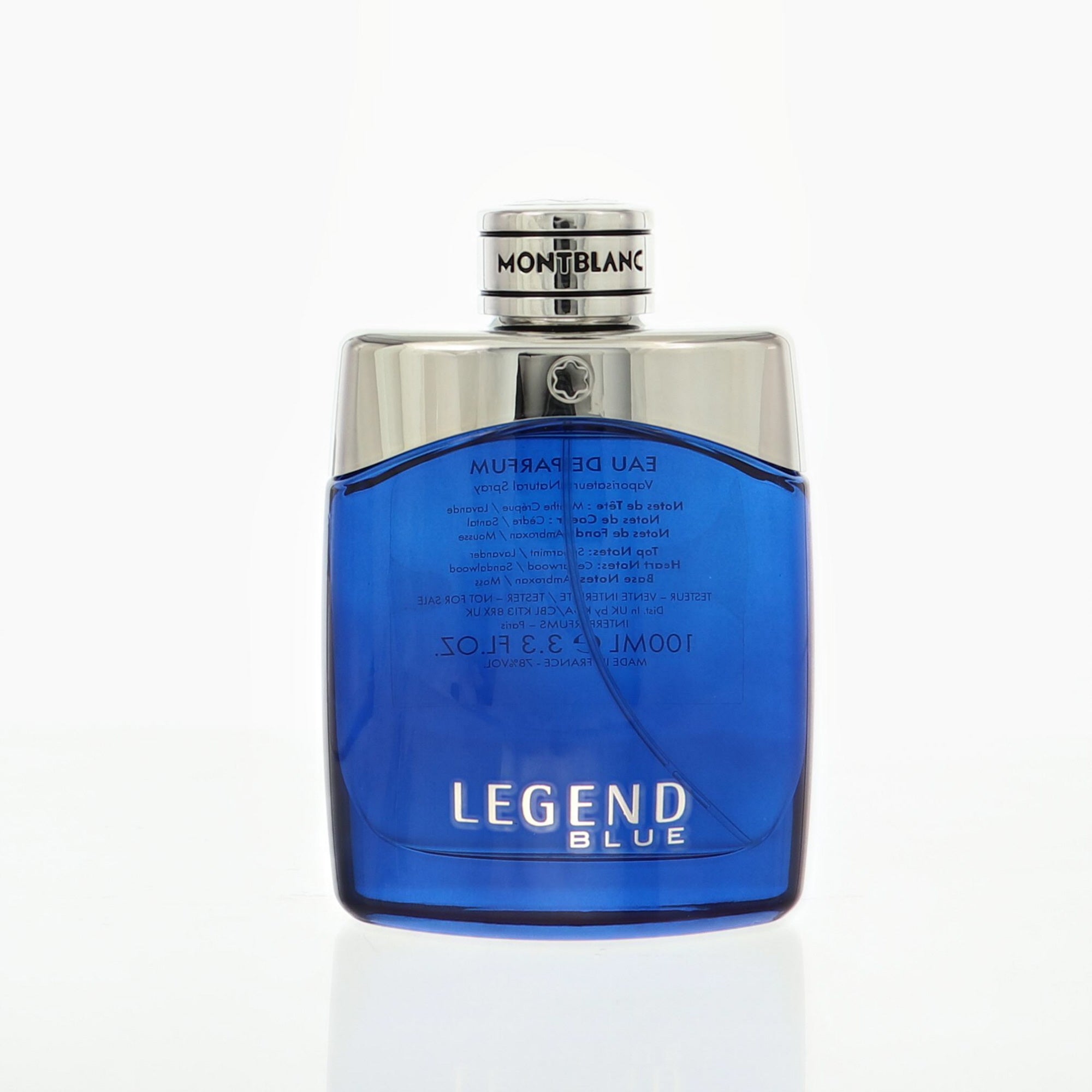 Mont Blanc Legend Blue Cologne By Montblanc 3.3 Oz Eau De Parfum Spray For Men In Tester