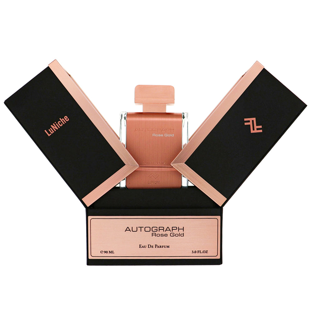 Autograph Rose Gold Fragrance By Luniche 3.0 Oz Eau De Parfum Spray For Unisex In Box