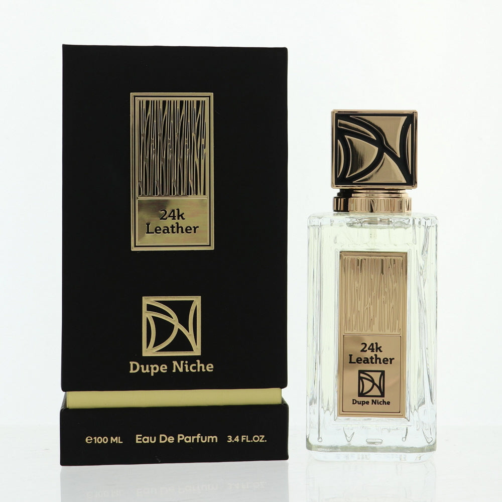 24K Leather Fragrance By Dupe Niche 3.4 Oz Eau De Parfum Spray For Unisex In Box
