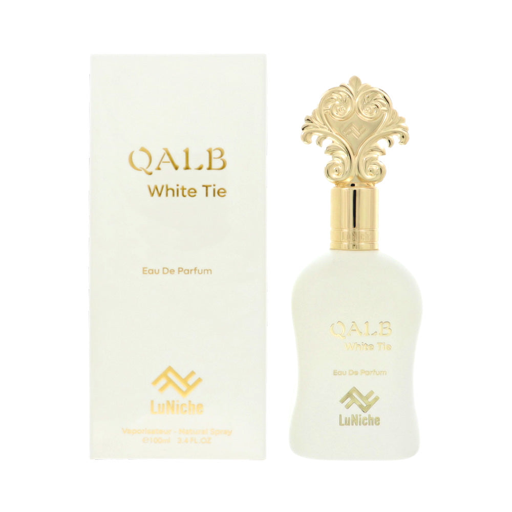 Qalb White Tie by Luniche 3.4 oz Eau De Parfum Spray for Unisex - Perfumes4All
