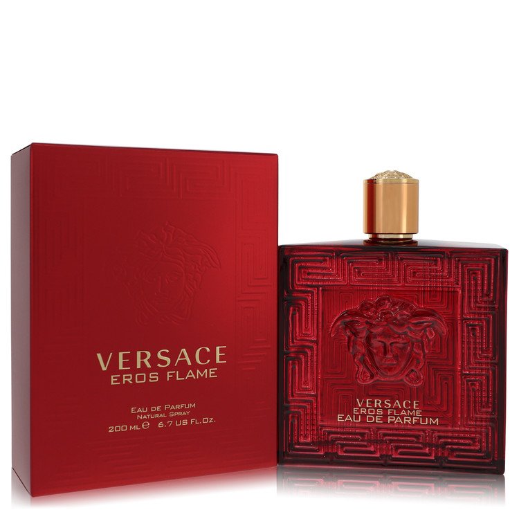 Versace Eros Flame Cologne by Versace Eau De Parfum Spray 6.7 oz for Men - Authentic Fragrance - Discount Men Perfume or Cologne Fragrance