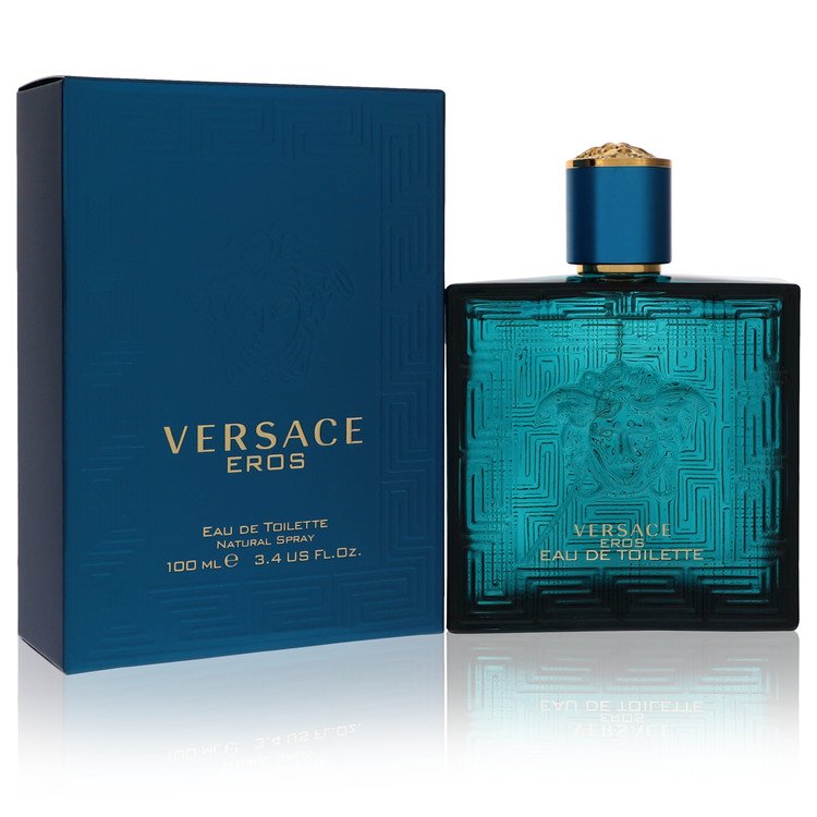 Versace Eros Cologne By Versace 3.4 Oz Eau De Toilette Spray For Men In Box