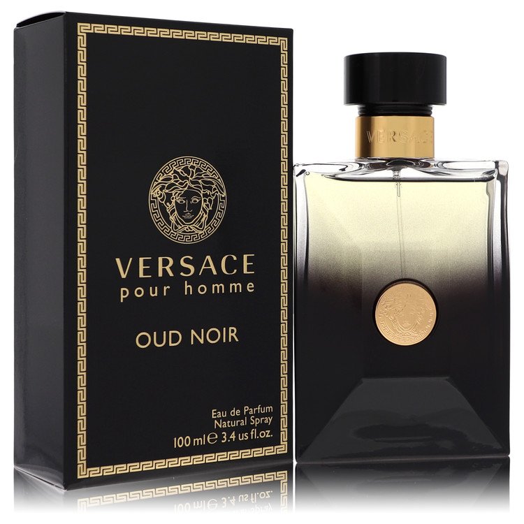 Versace Pour Homme Oud Noir Cologne by Versace Eau De Parfum Spray 3.4 oz for Men - Authentic Fragrance - Discount Men Perfume or Cologne Fragrance