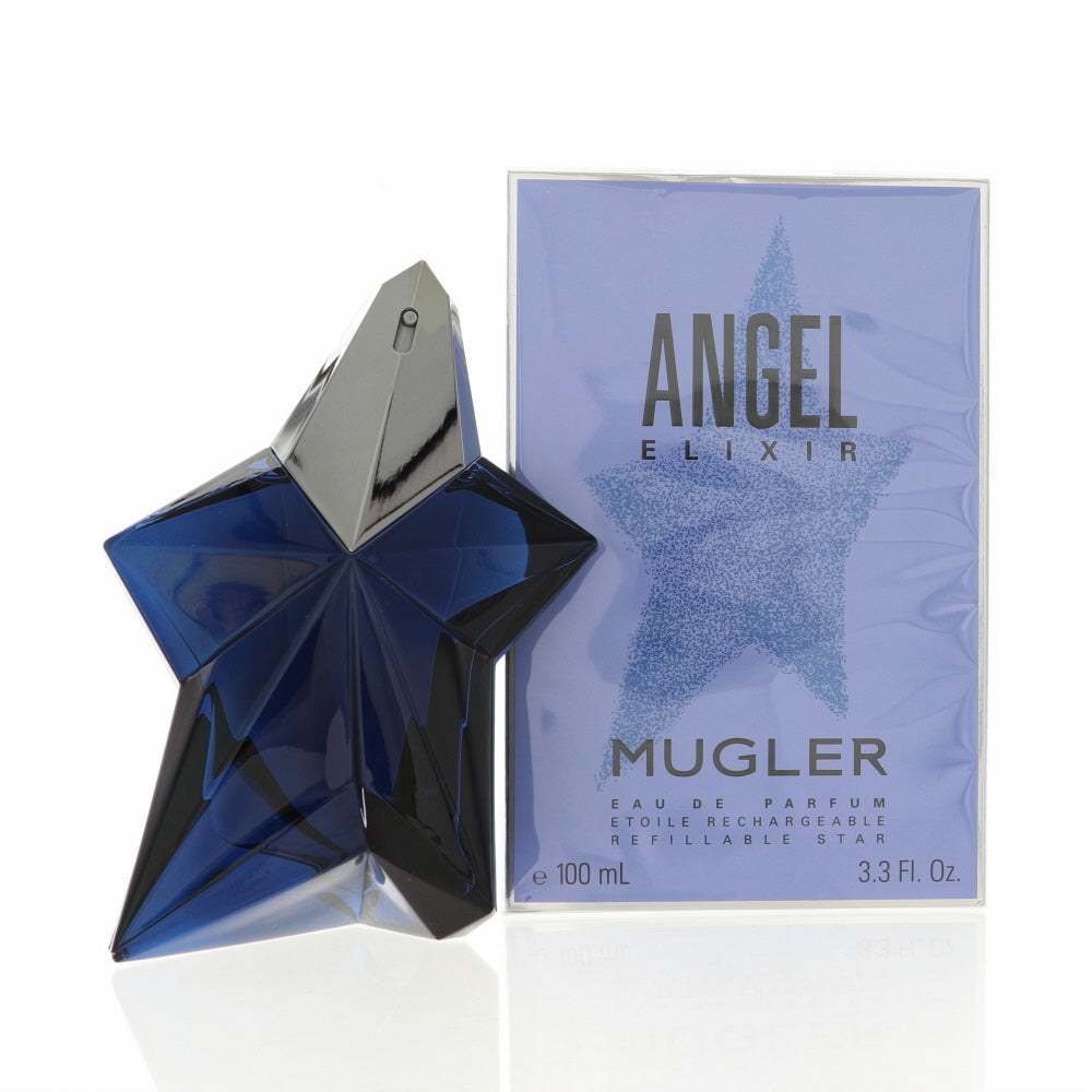 Angel Elixir Perfume By Thierry Mugler 3.3 Oz Eau De Parfum Refillable Spray For Women In Box