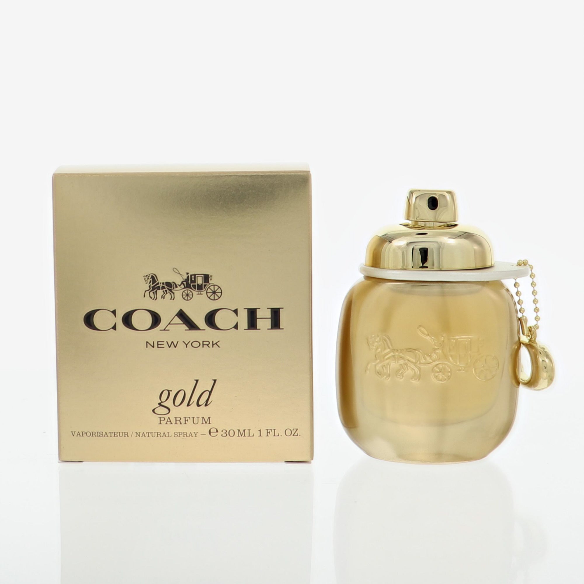 Coach Nyc Gold Perfume By Coach 1 Oz Parfum Spray For Women In Box