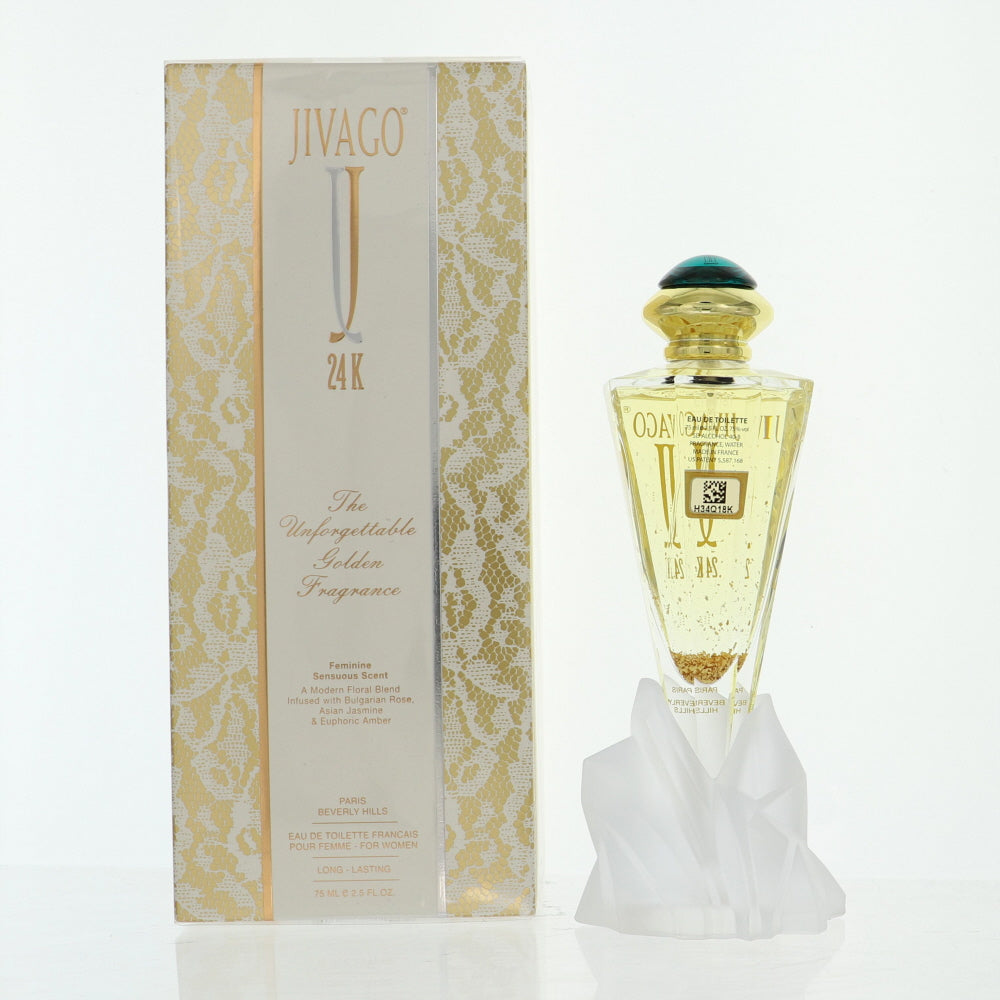 24K Perfume By Jivago 2.5 Oz Eau De Toilette Spray For Women In Box