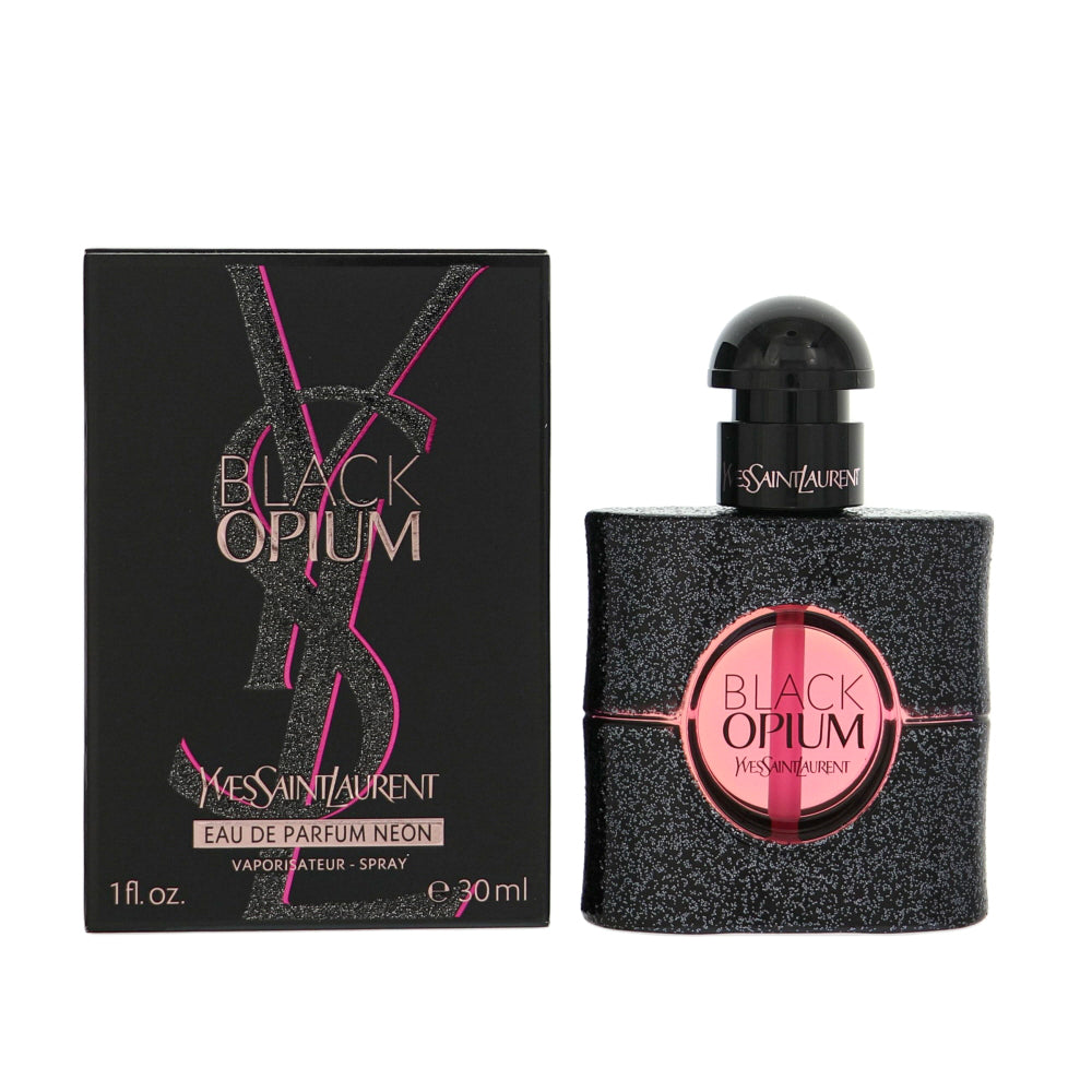 Black Opium Neon Perfume By Yves Saint Laurent 1.0 Oz Eau De Aprfum Spray For Women In Box