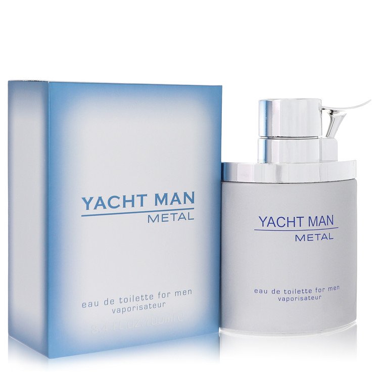 Yacht Man Metal Cologne by Myrurgia Eau De Toilette Spray 3.4 oz for Men - Authentic Fragrance - Discount Men Perfume or Cologne Fragrance