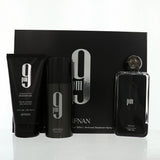 9 Pm Cologne By Afnan 3 Piece Gift Set - 3.0 Oz Edp Spray, 5.0 Oz Shower Gel, 5.0 Oz Deodorant Spray For Men In Gift Set
