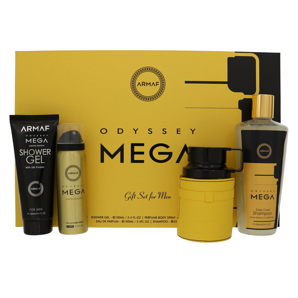 Odyssey Mega Limited Edition Cologne By Armaf 3.4 Oz Eau De Parfum Spray For Men In Gift Set