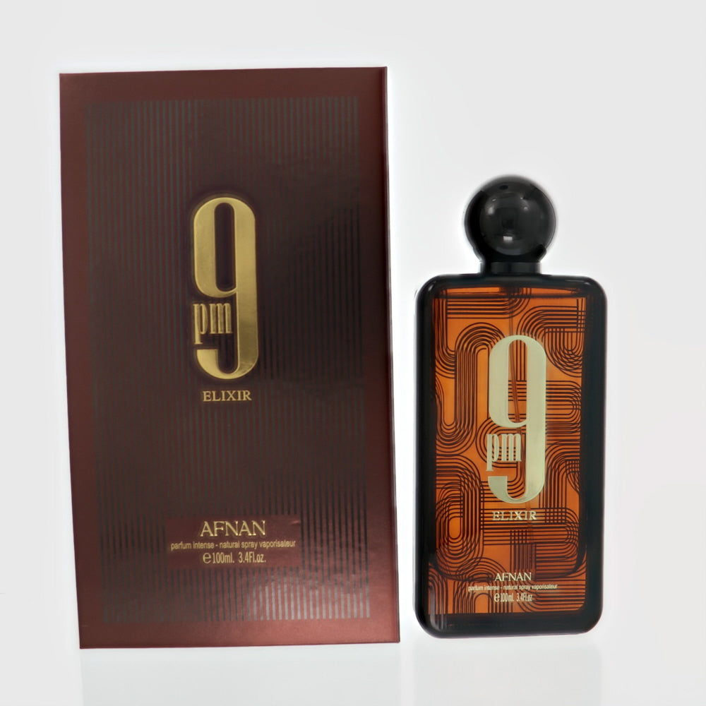 9Pm Elixir Cologne By Afnan 3.4 Oz Eau De Parfum Spray For Men In Box