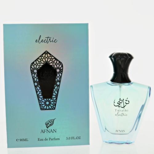Turathi Electric Cologne By Afnan 3 Oz Eau De Parfum Spray For Men In Box