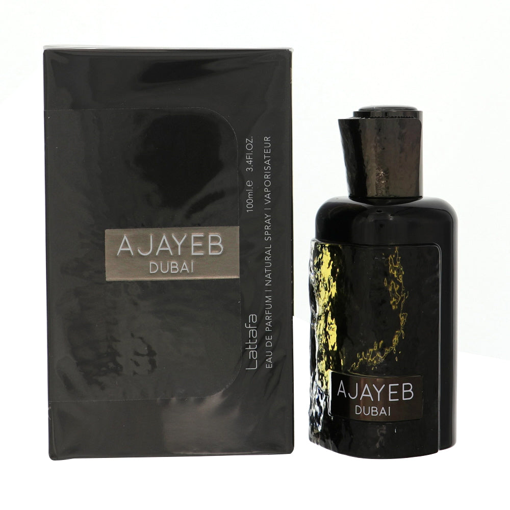 Ajayeb Dubai Cologne By Lattafa 3.4 Oz Eau De Parfum Spray For Men In Box