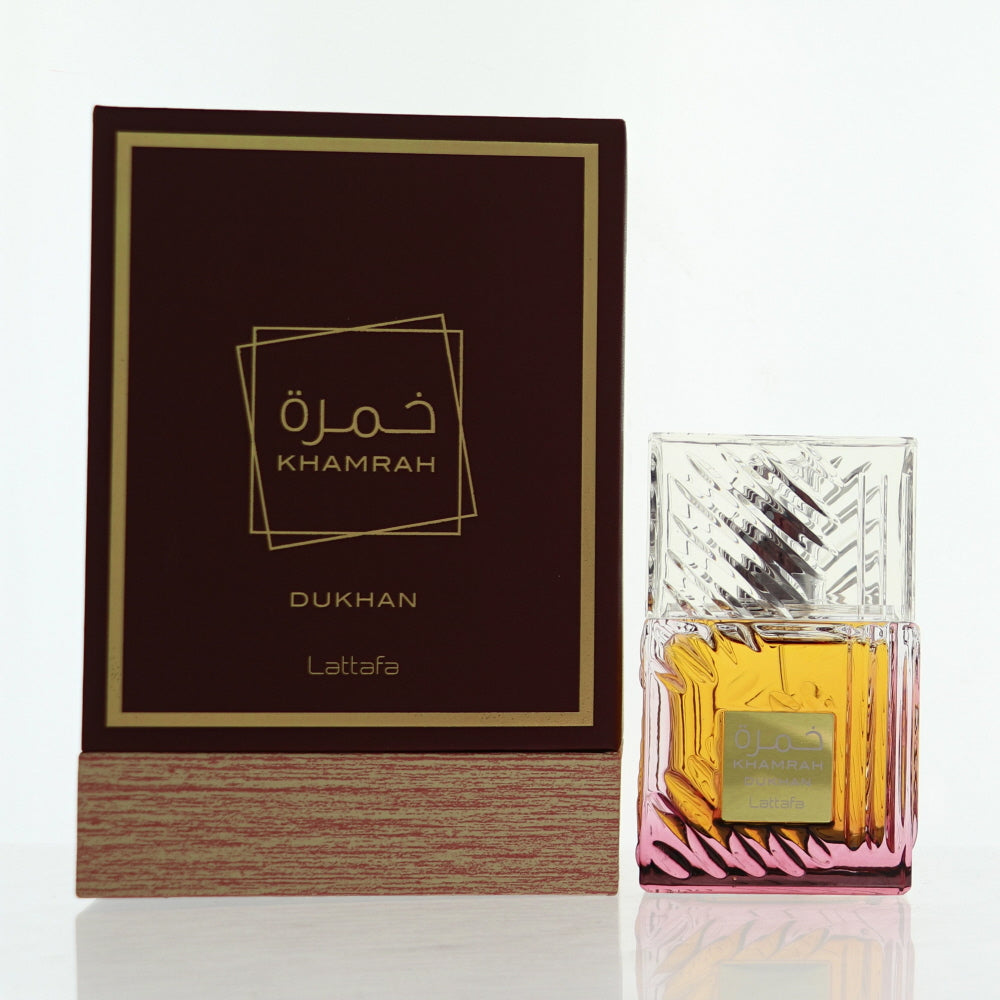 Khamrah Dukhan Cologne By Lattafa 3.4 Oz Eau De Parfum Spray For Men In Box