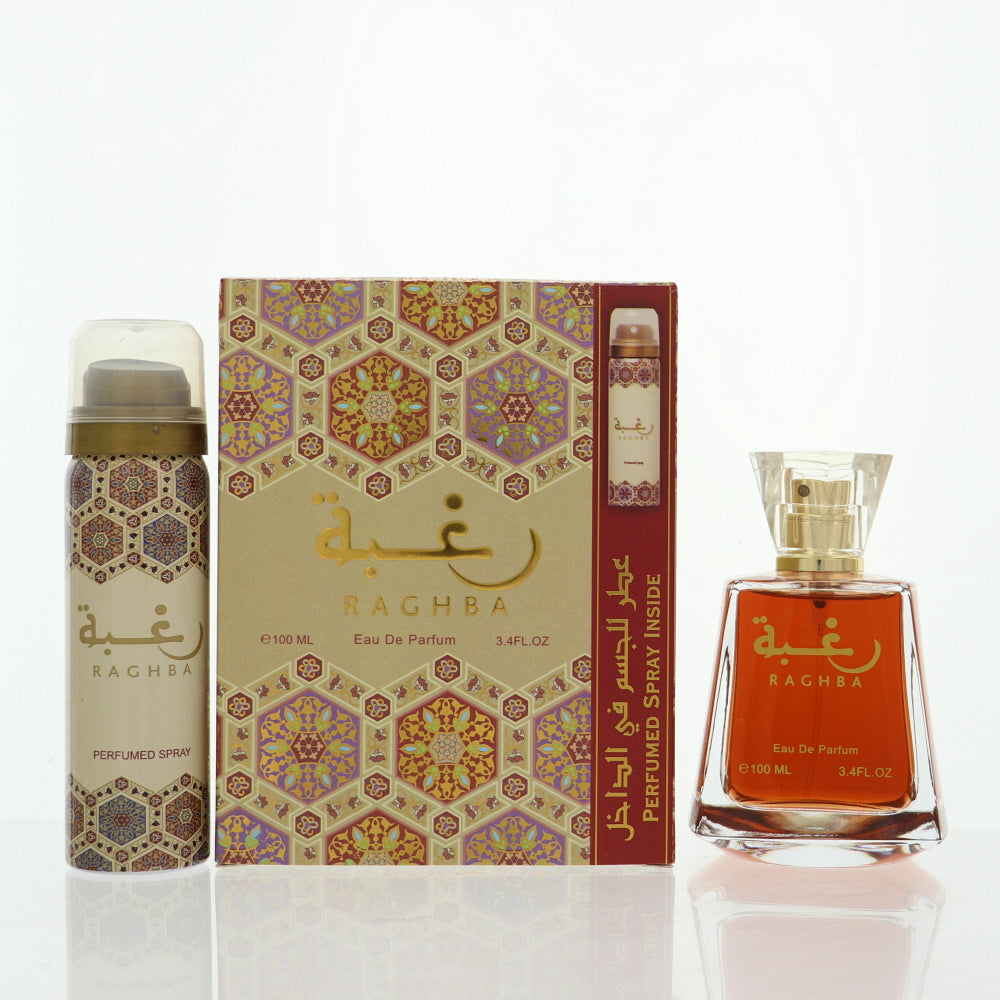 Raghba Cologne By Lattafa 3.4 Oz Eau De Parfum Spray For Men In Box