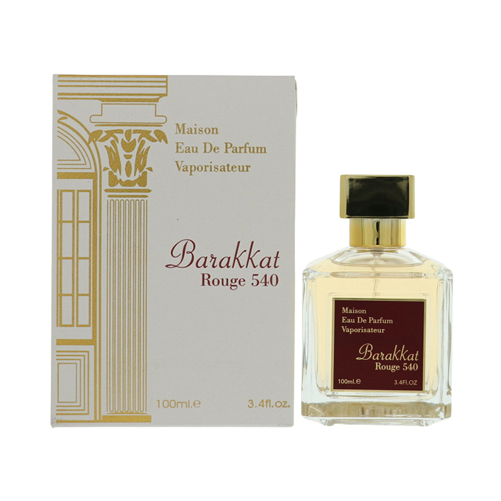 Barakkat Rouge 540 White Cologne By Fragrance World 3.4 Oz Eau De Parfum Spray For Men In Box