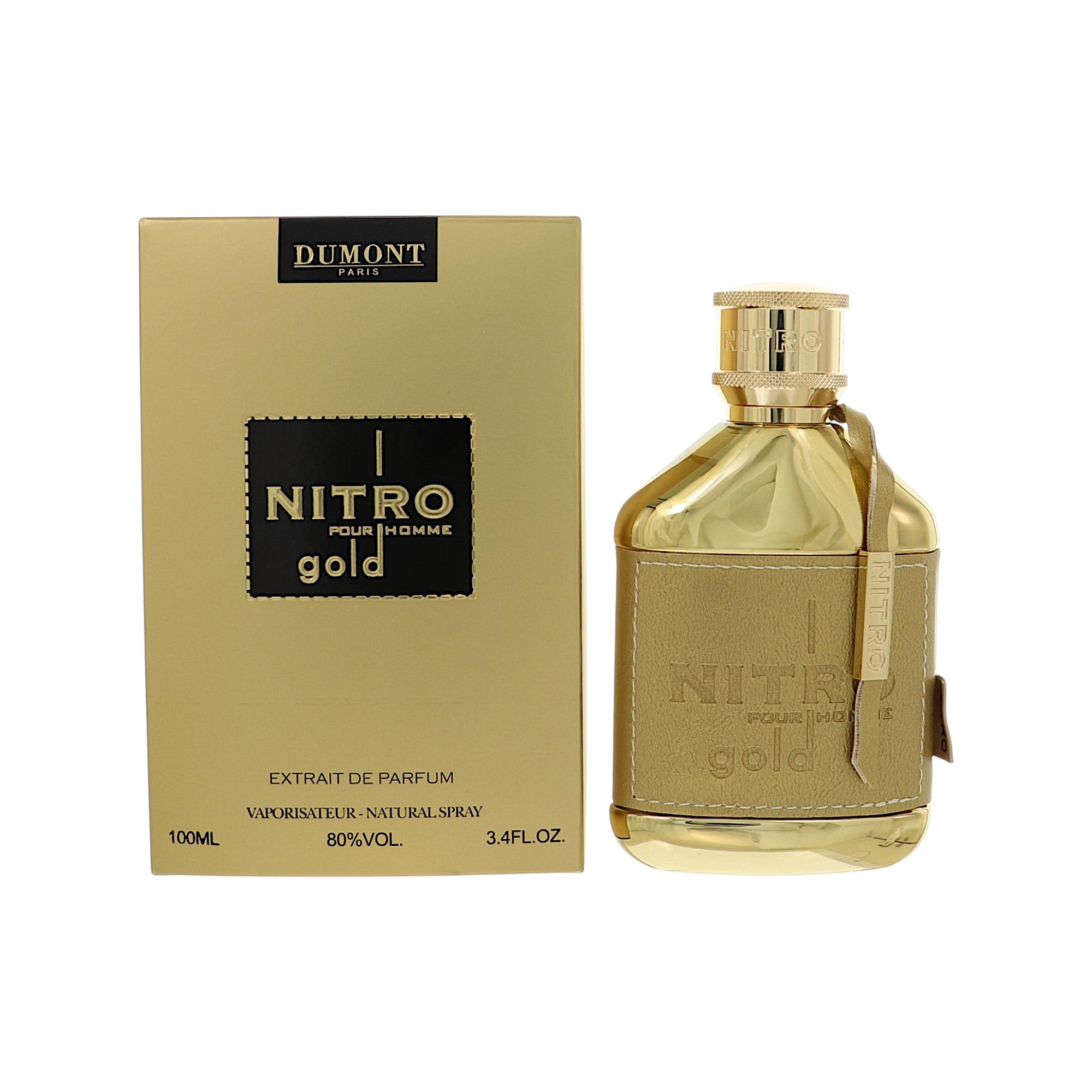 Nitro Gold by Dumont 3.4 oz Parfum Spray for Men