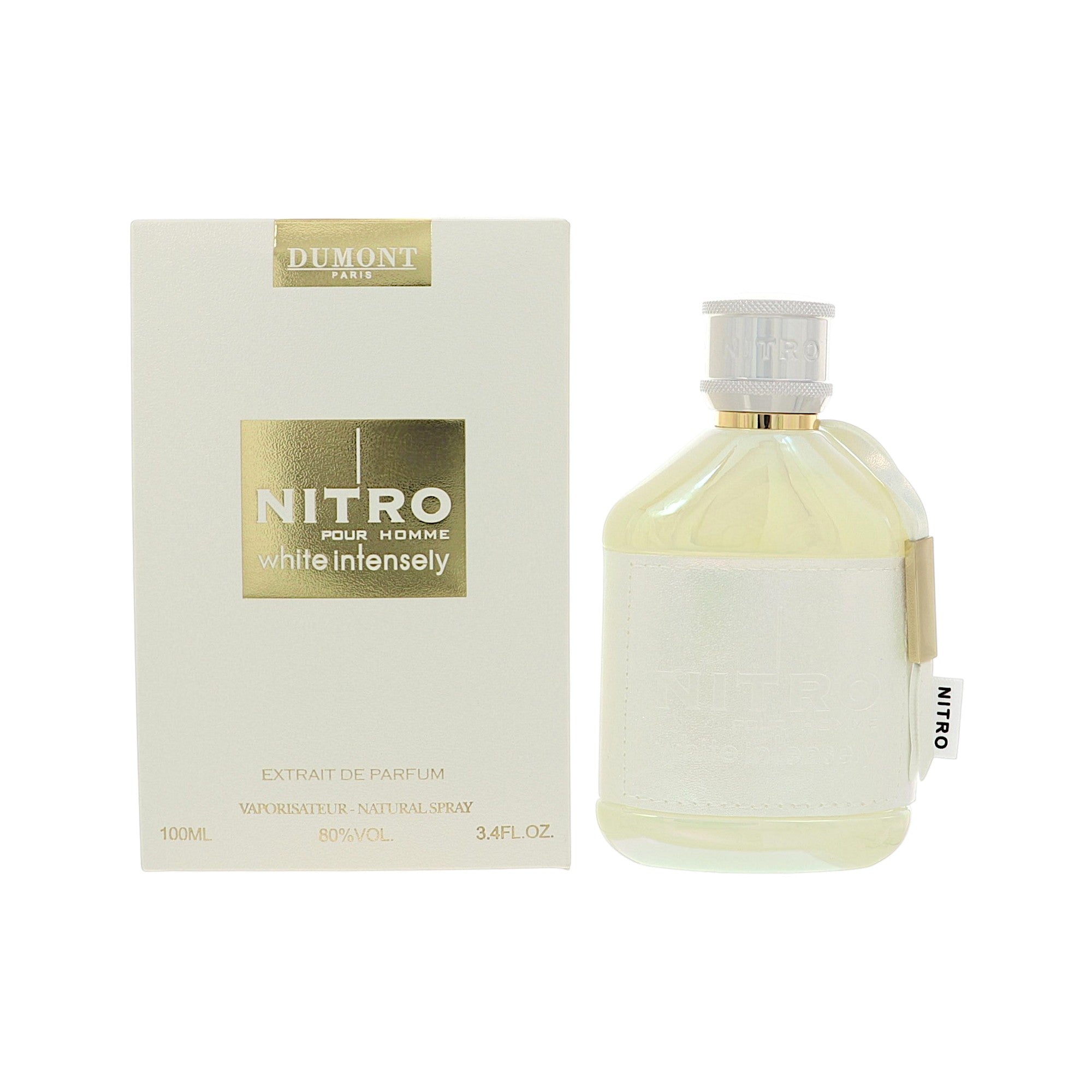 Nitro White Intensely by Dumont 3.4 oz Parfum Spray for Men