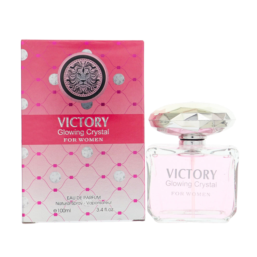 Victory Glowing Crystal Perfume By Fragrance Couture 3.4 Oz Eau De Parfum Spray For Women In Box