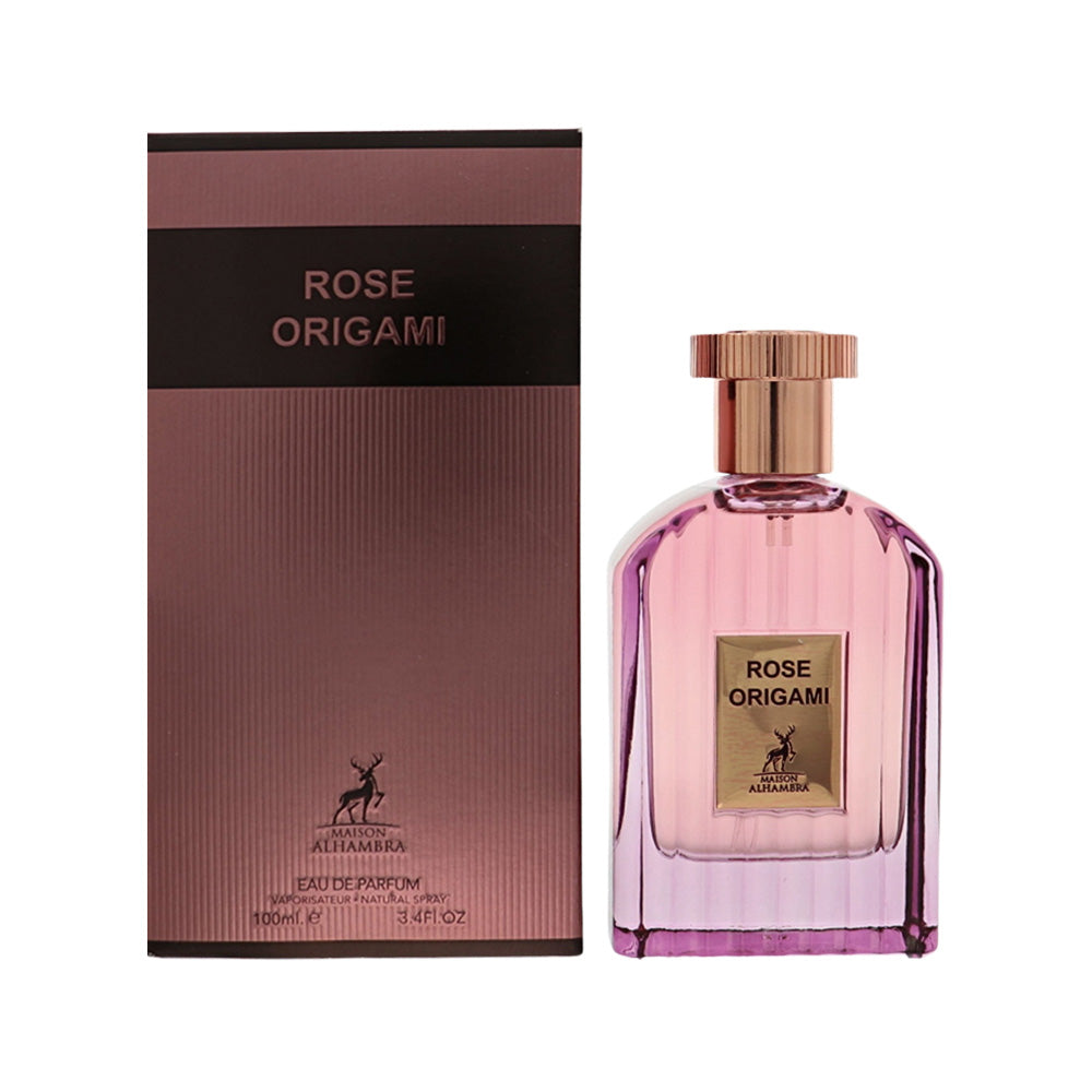 Rose Origami by Lattafa 3.4 oz Eau De Parfum Spray for Women - Perfumes4All