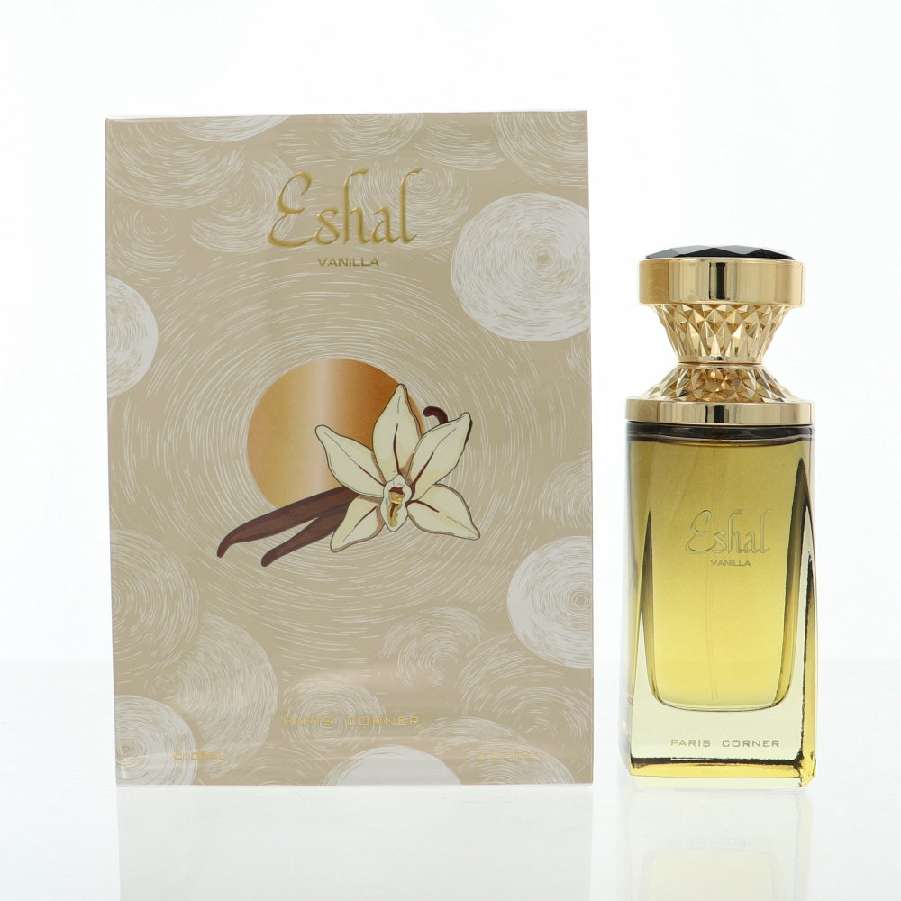 Eshal Vanilla Perfume By Paris Corner 3.4 Oz Eau De Parfum Spray For Women In Box
