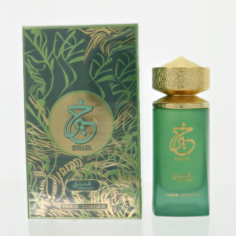 Khair Pistachio Perfume By Paris Corner 3.4 Oz Eau De Parfum Spray For Women In Box